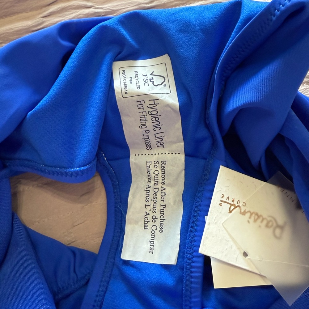 RAISINS Blue Swim skirt with Ruching NWT- 16W - Picture 8 of 9